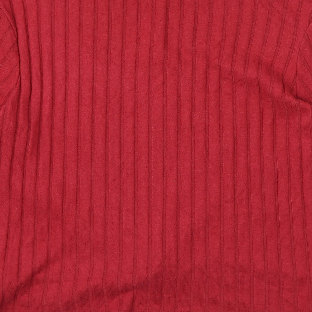 Primark Womens Red Wrap Jumper Size 18