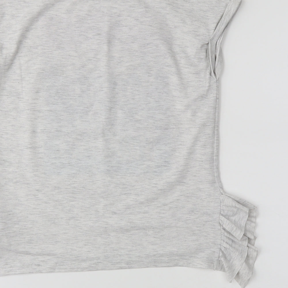 I love girls wear Girls Grey Basic T-Shirt Size 9 Years