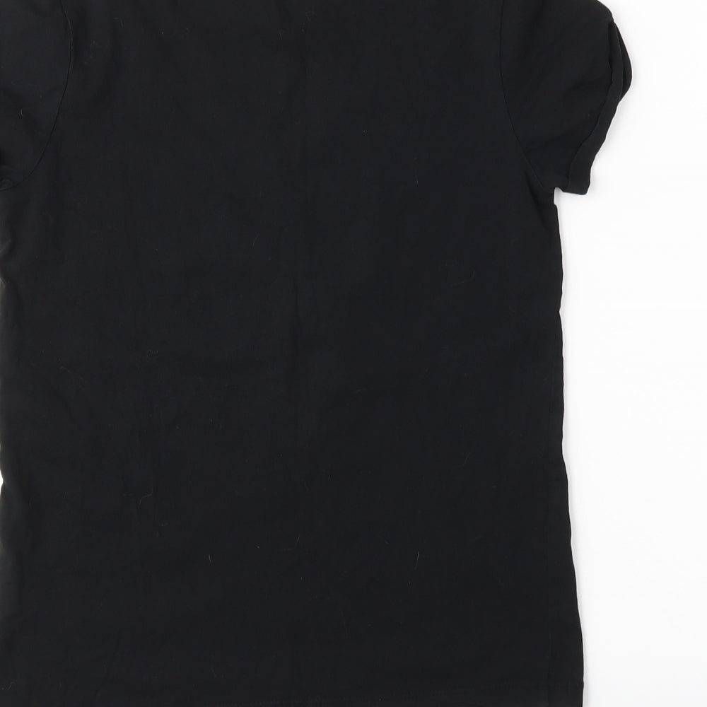 yd Girls Black Basic T-Shirt Size 11-12 Years