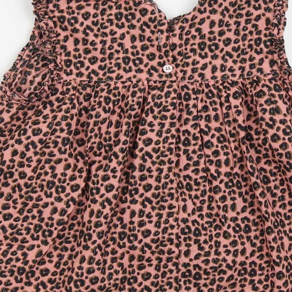 NEXT Girls Pink Animal Print Ball Gown Size 3-4 Years