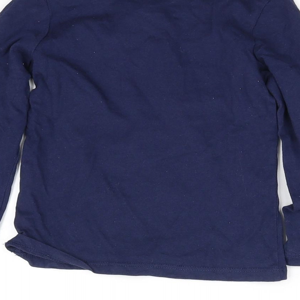 Primark Girls Blue Basic T-Shirt Size 3-4 Years