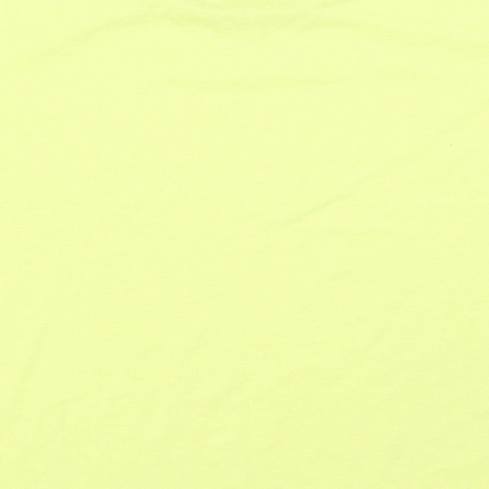 Papaya Womens Yellow Basic T-Shirt Size 12