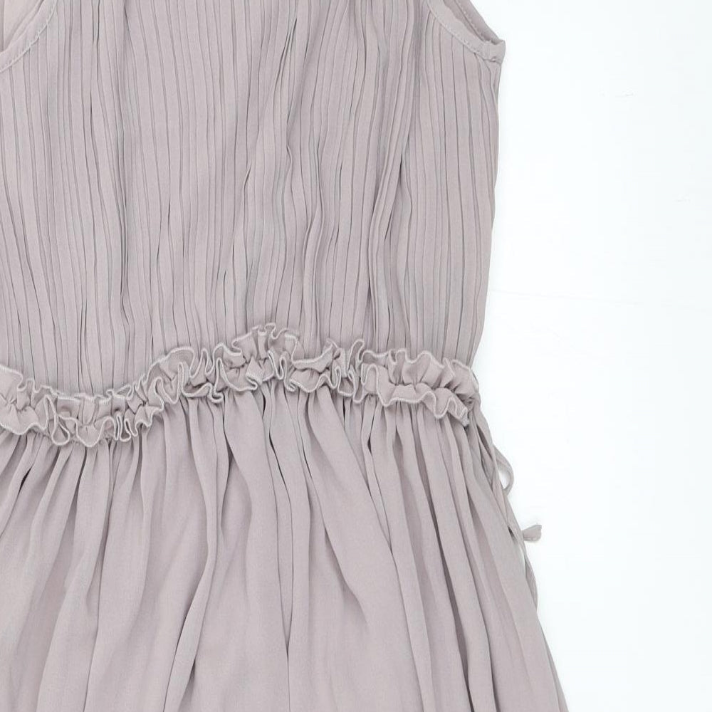 H&M Womens Grey Skater Dress Size 40