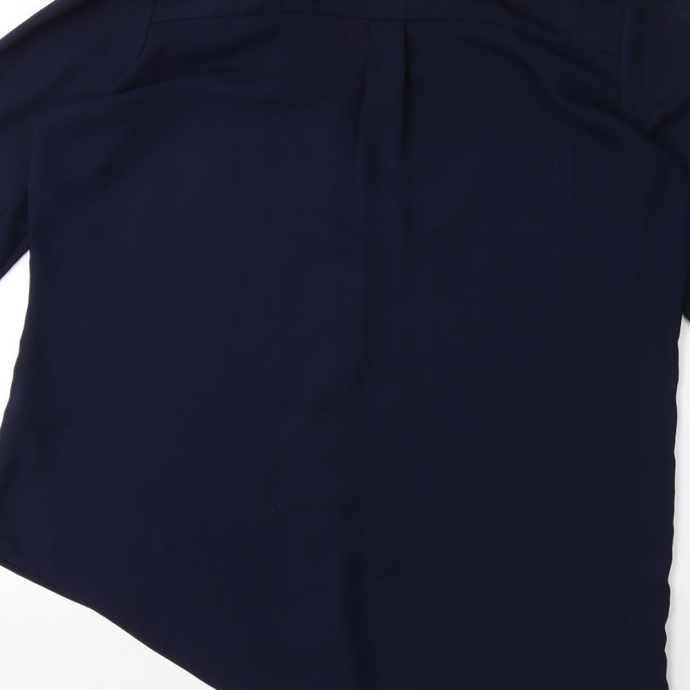 Wallis Womens Blue Basic Blouse Size S