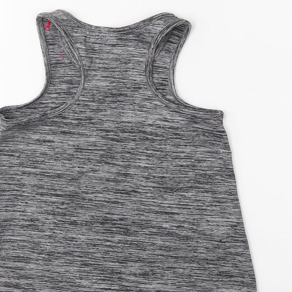 Jojo Silva Girls Grey Basic Tank Size 6-7 Years