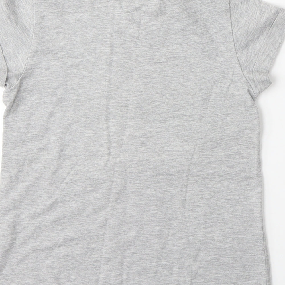 Young Dimension Girls Grey Basic T-Shirt Size 6-7 Years
