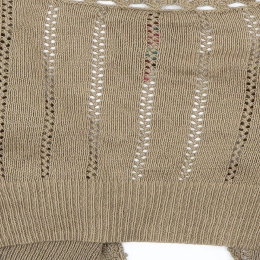 NEXT Girls Brown Cardigan Jumper Size 10 Years