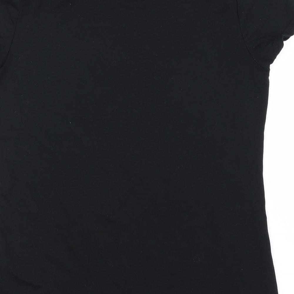George Womens Black Basic T-Shirt Size 12