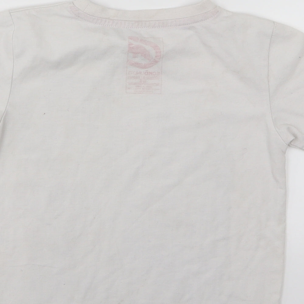 Ecko Unltd. Boys White Jersey Basic T-Shirt Size 4-5 Years