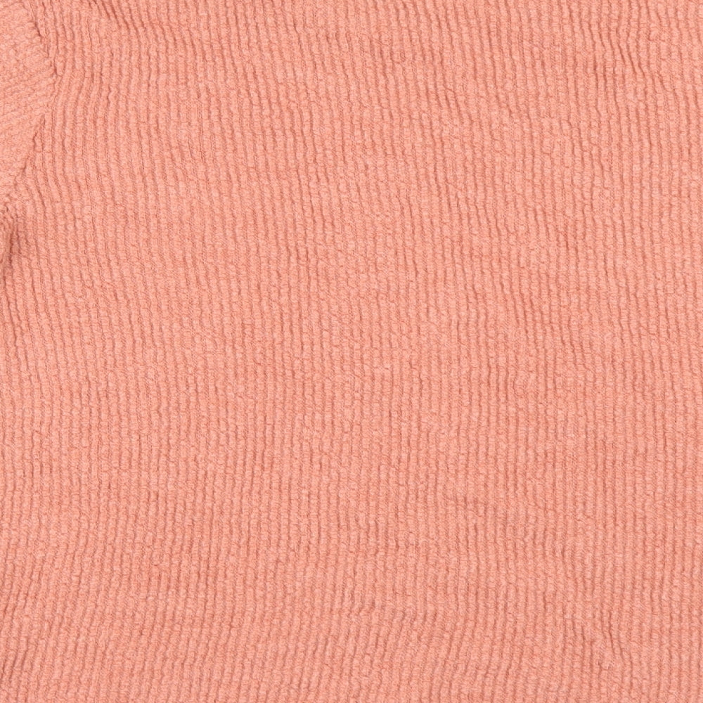 Zara Womens Orange Basic T-Shirt Size M
