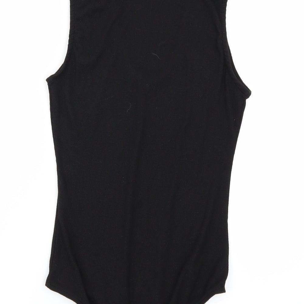 Select Womens Black Bodysuit One-Piece Size 8