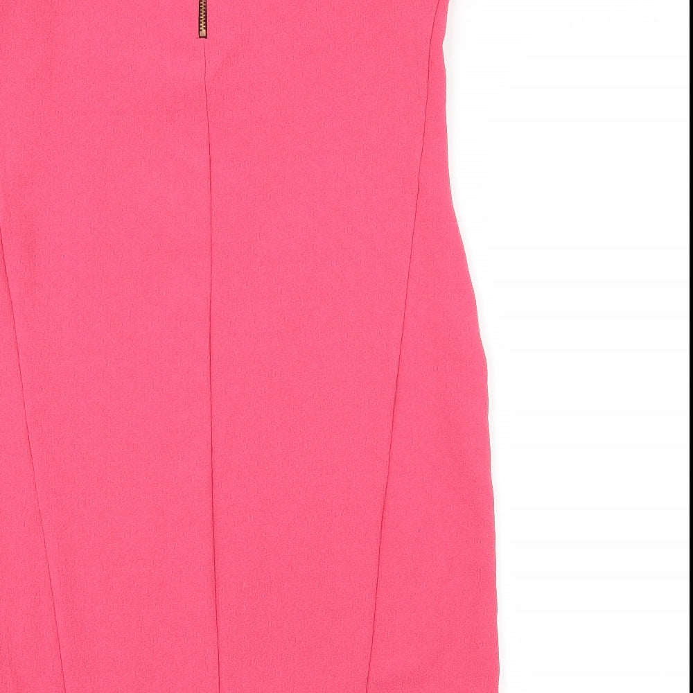 Preworn Womens Pink A-Line Size 10