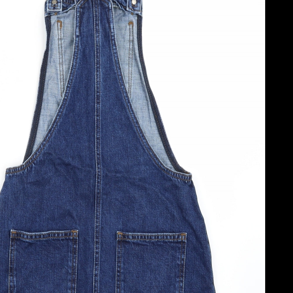 Topshop Womens Blue Dungaree One-Piece Size 6