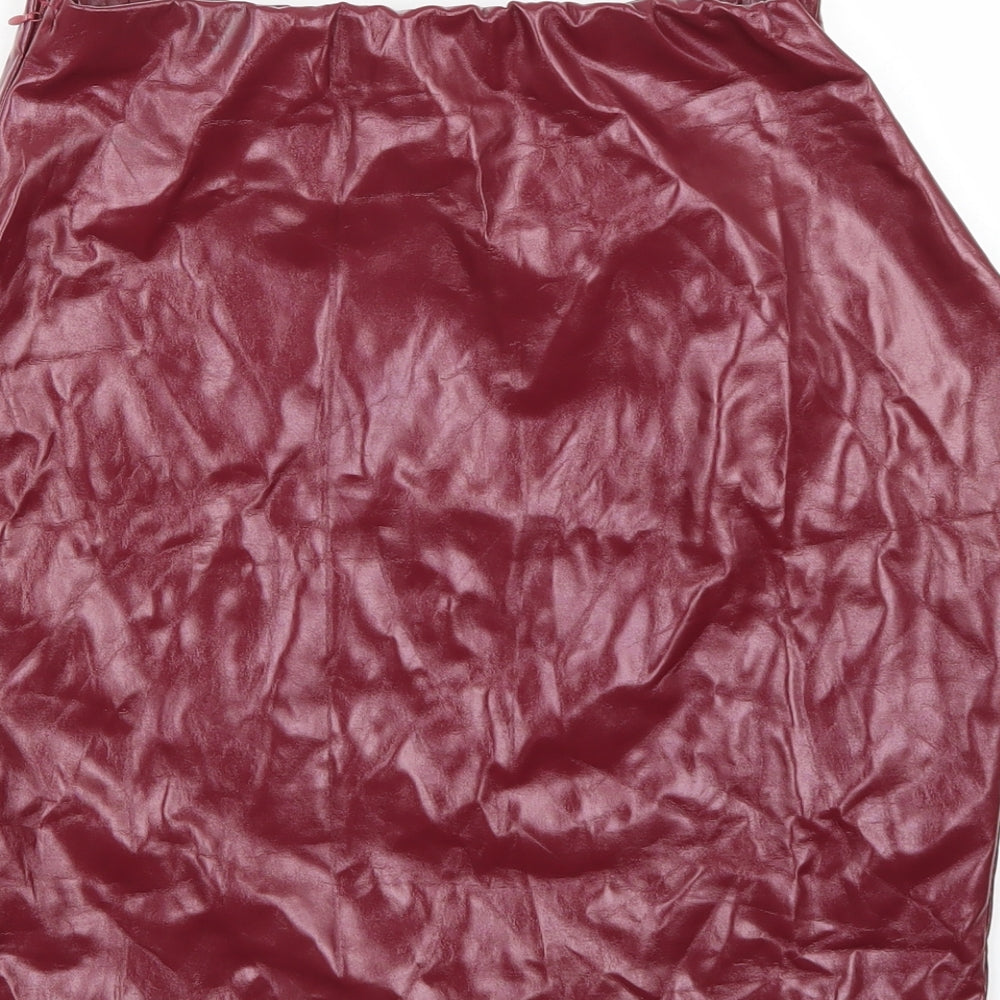Missguided Womens Purple A-Line Skirt Size 8