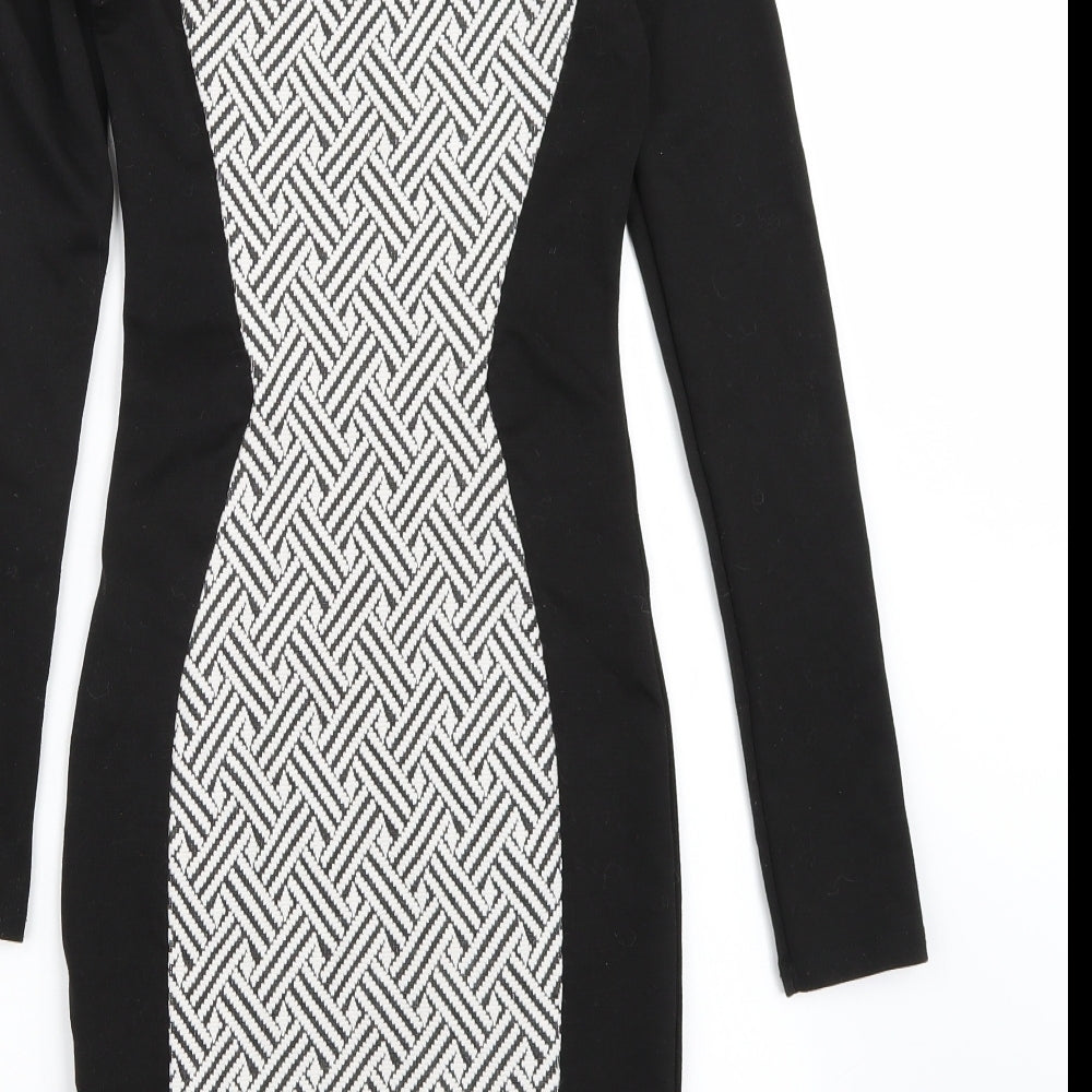 H&M Womens Black A-Line Size 6