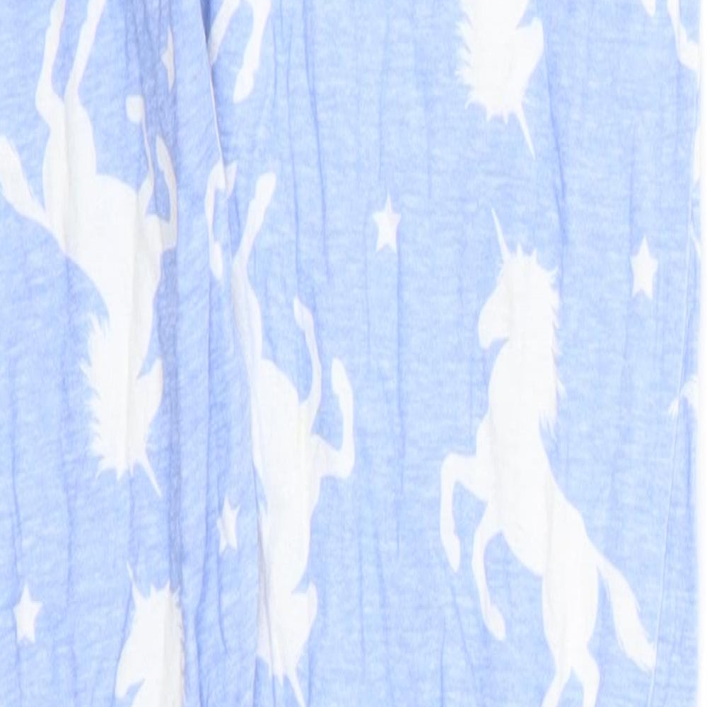 Preworn Girls Blue Animal Print Sweatpants Trousers Size 12-13 Years - Unicorns Loungewear