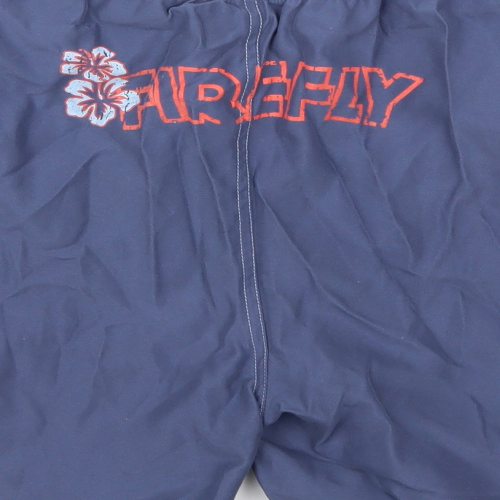 Firefly Mens Blue Sweat Shorts Size M - Logo