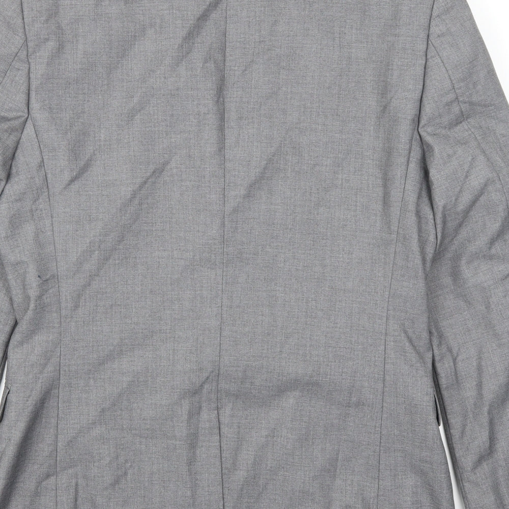 Topman Mens Grey Jacket Suit Jacket Size 38