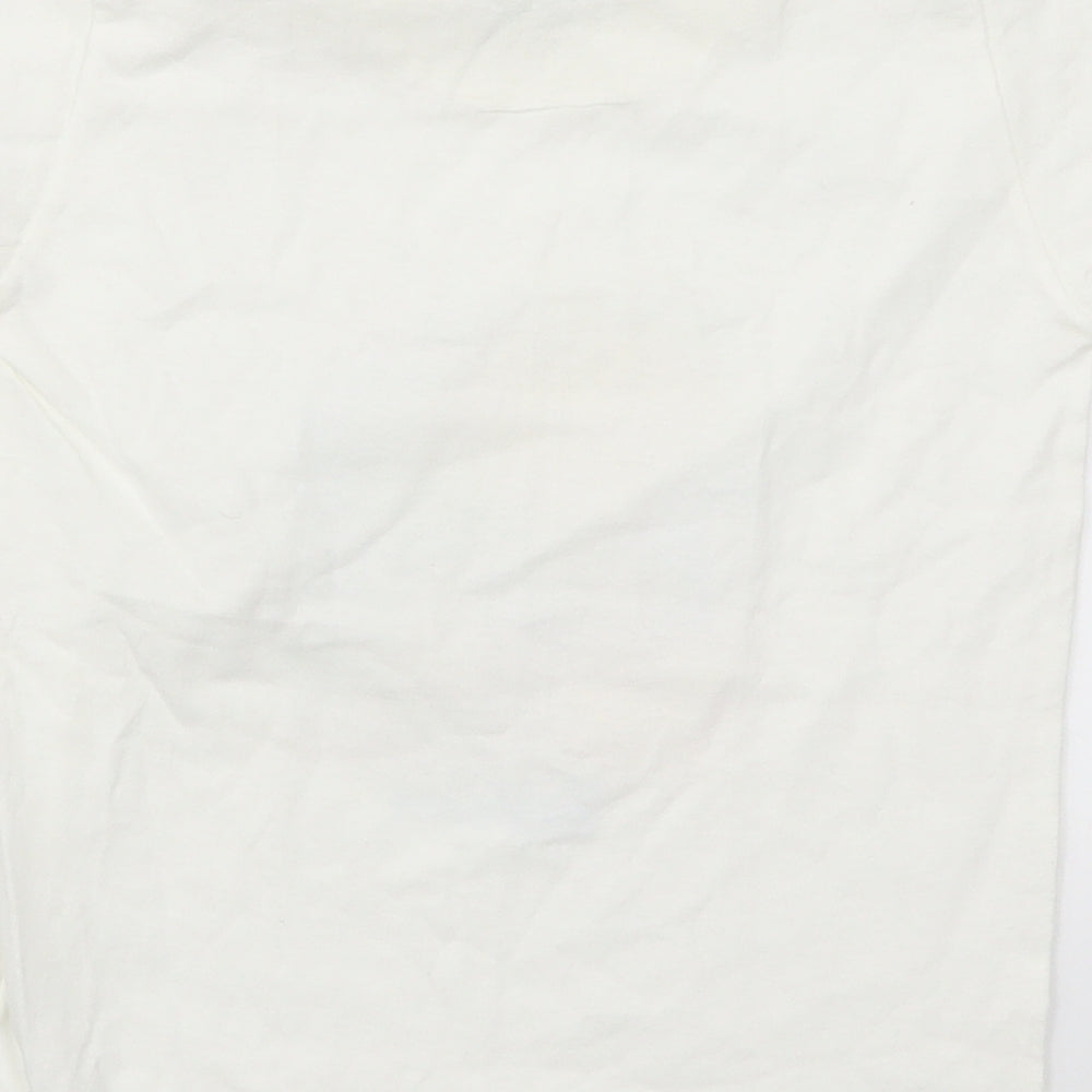 River Bay Boys White Basic T-Shirt Size 4 Years - Turtle Barbados