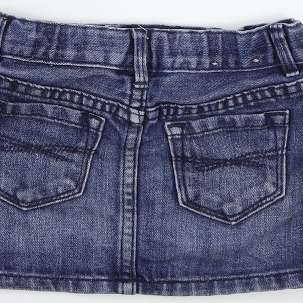 Gap Girls Blue Denim Straight & Pencil Skirt Size 2 Years