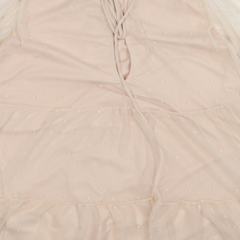 Divided Womens Beige Mini Size M