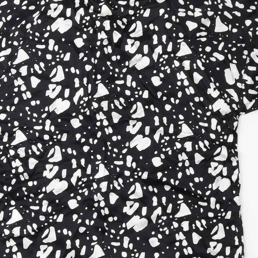 River Island Womens Black Polka Dot Basic Blouse Size 8