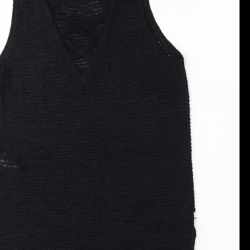 newlook Womens Black Basic Tank Size 10