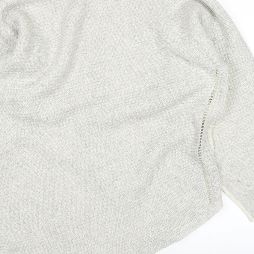 grey&willow Womens White Pullover Jumper Size 14