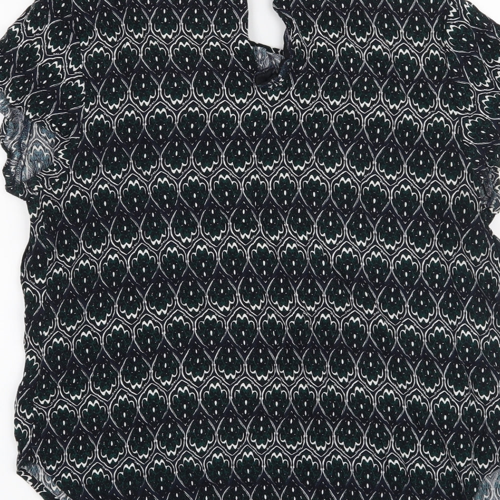 H&M Womens Black Basic T-Shirt Size 10