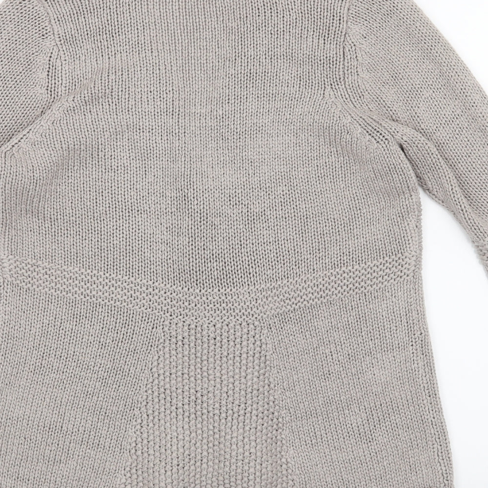 Marks & Spencer Womens Grey Cardigan Jumper Size 10
