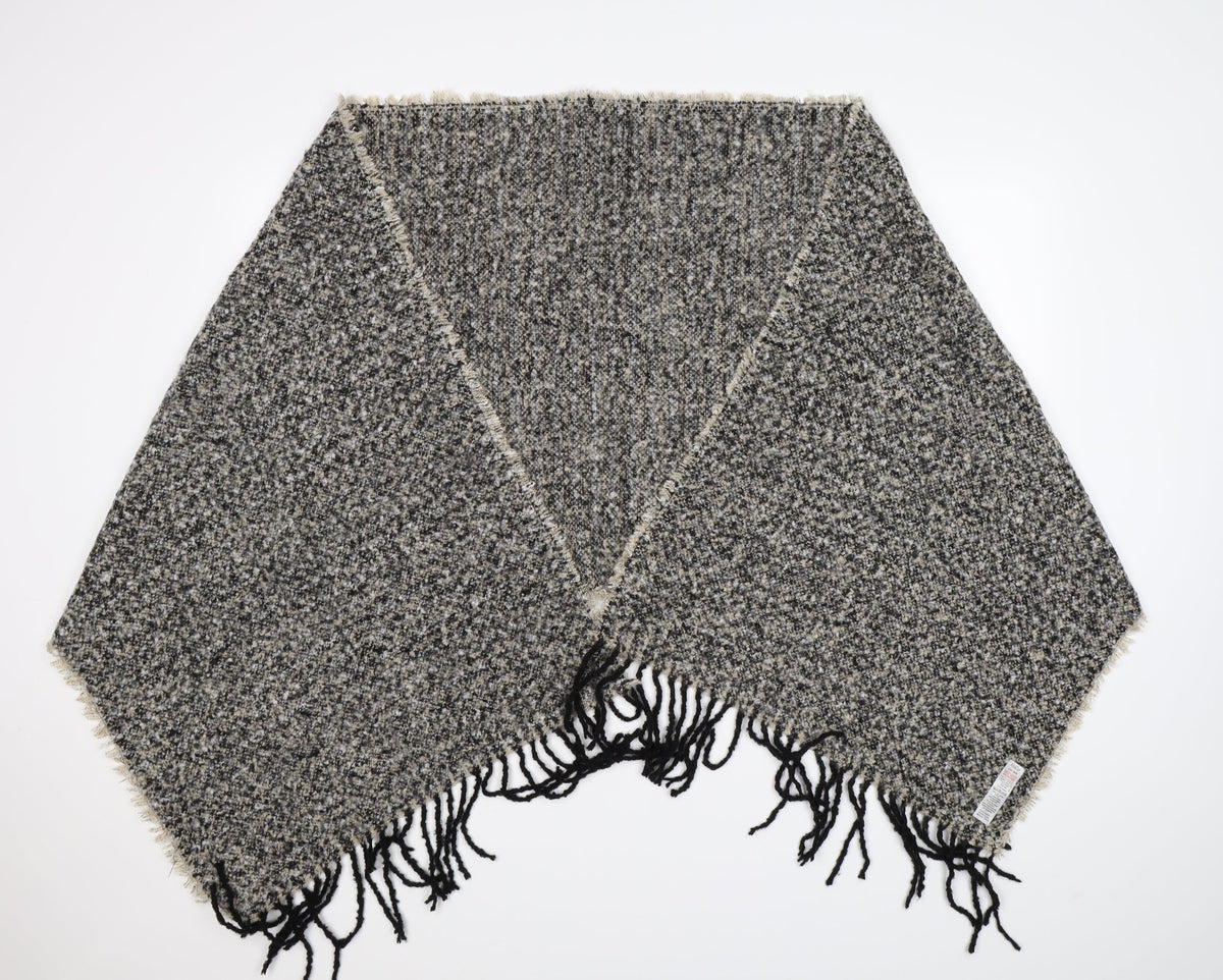 Front view of M&Co women’s beige knit scarf