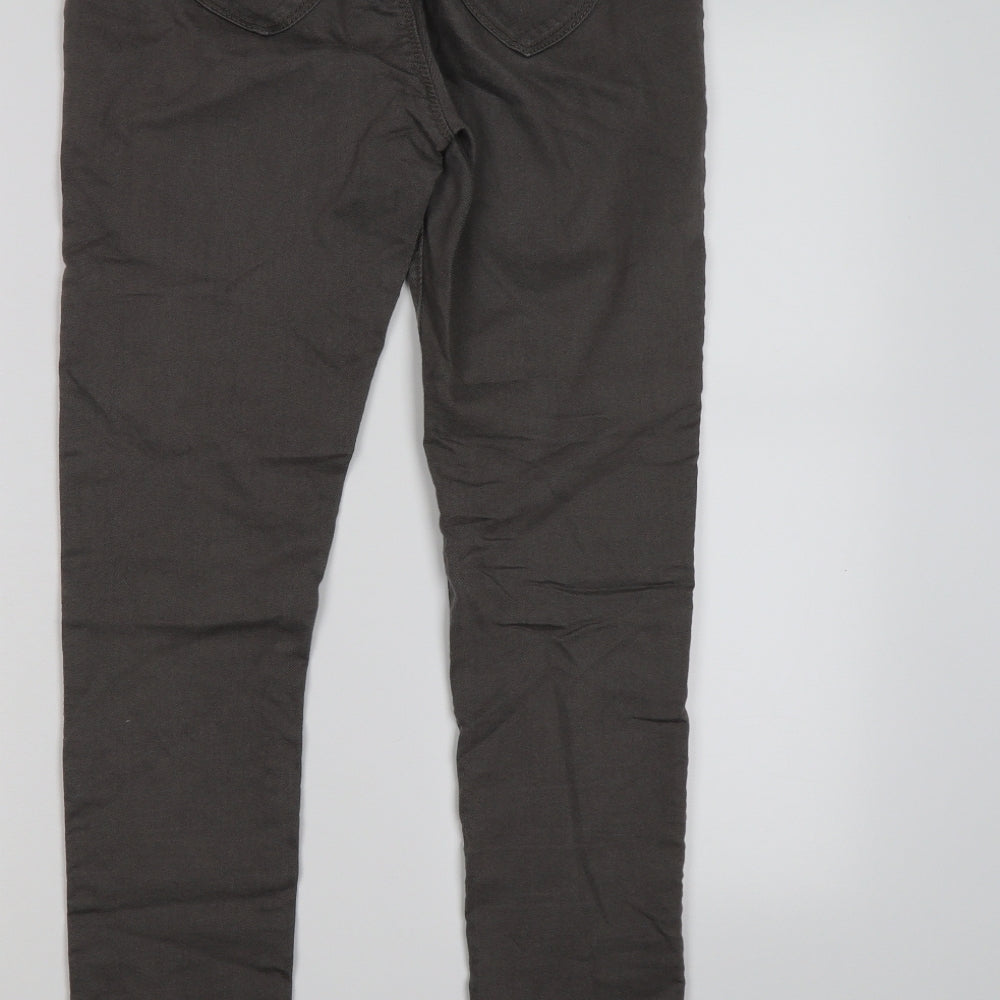 Dorothy Perkins Womens Grey Denim Jegging Leggings Size 8 L27 in