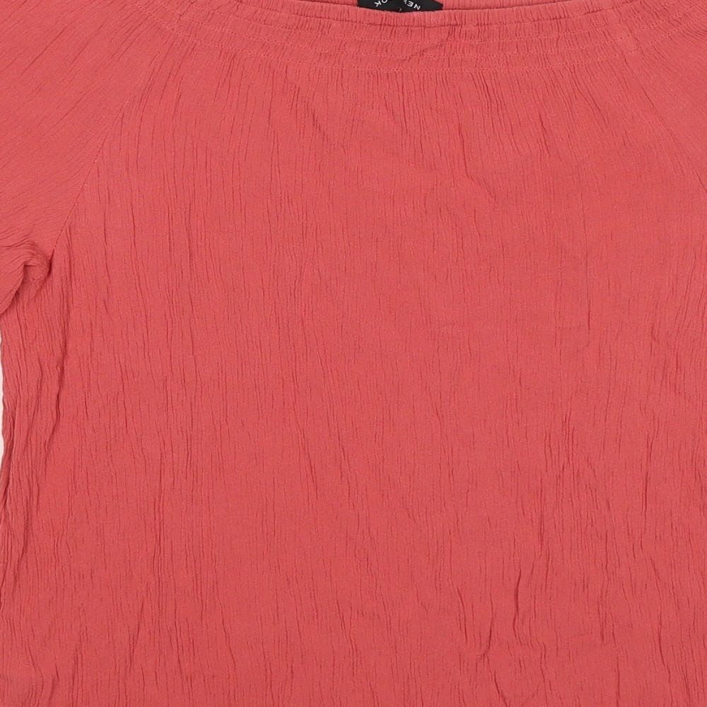 New Look Womens Pink Tunic T-Shirt Size 12