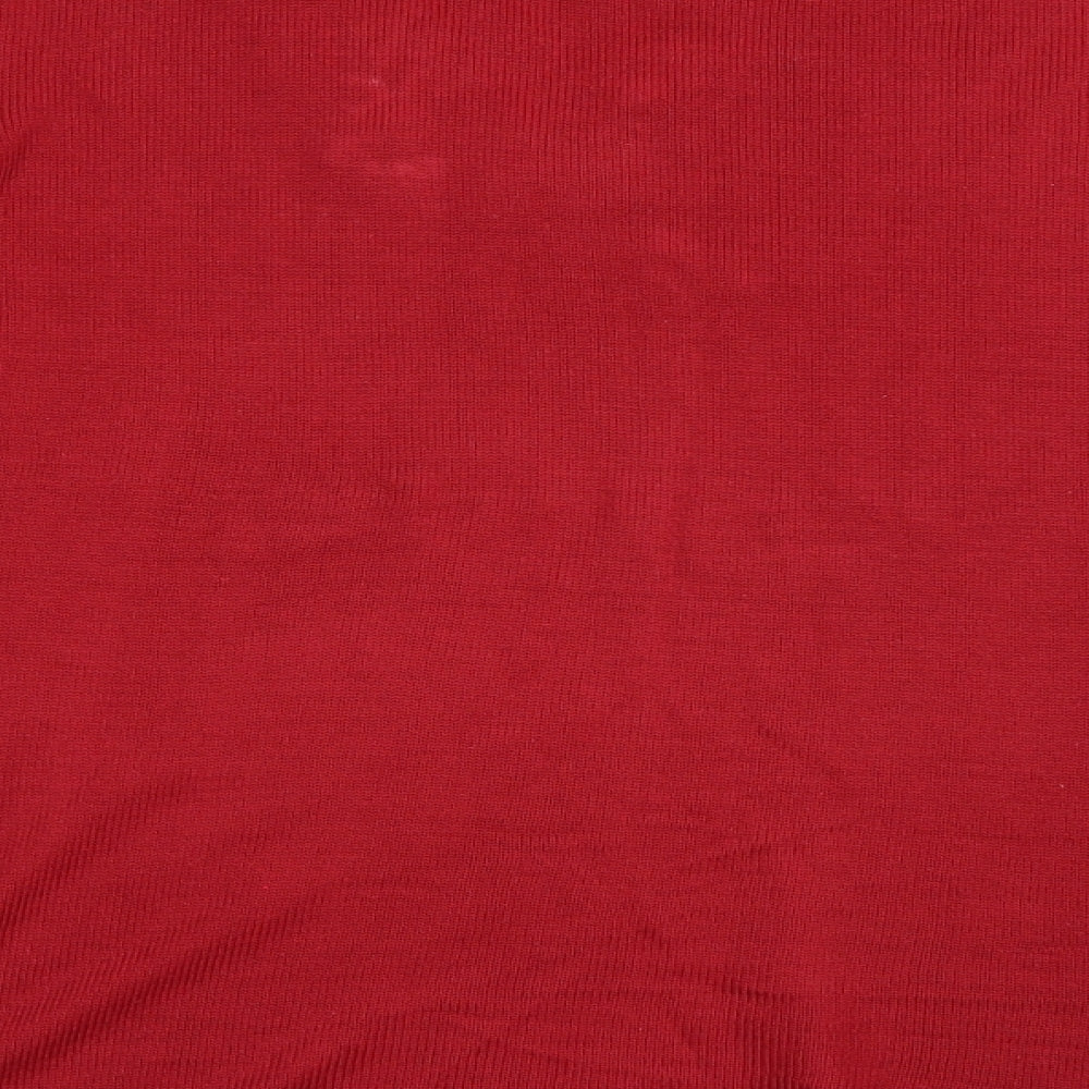 Bonmarché Womens Red Pullover Jumper Size M