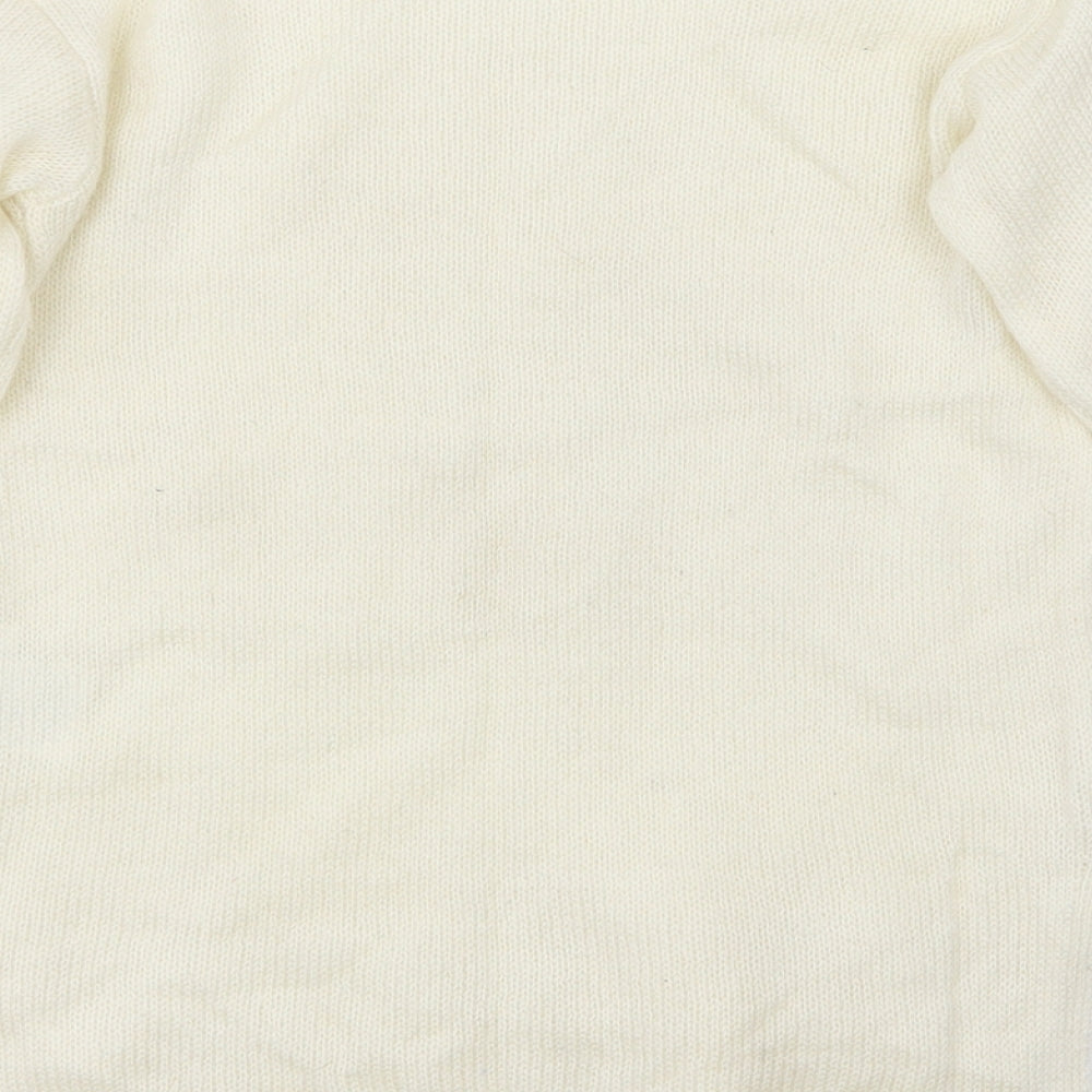 H&M Girls White Pullover Jumper Size 11-12 Years - wonder
