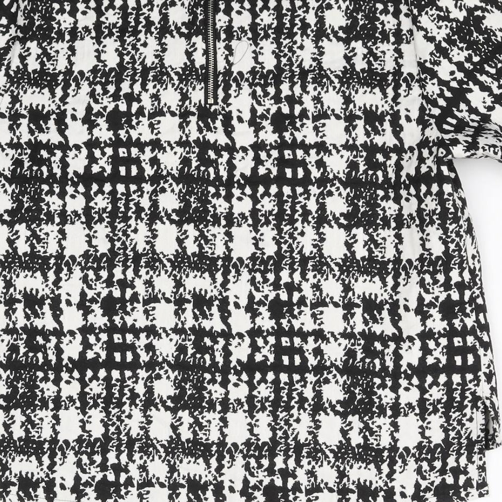 Papaya Womens Black Check Basic Blouse Size 12