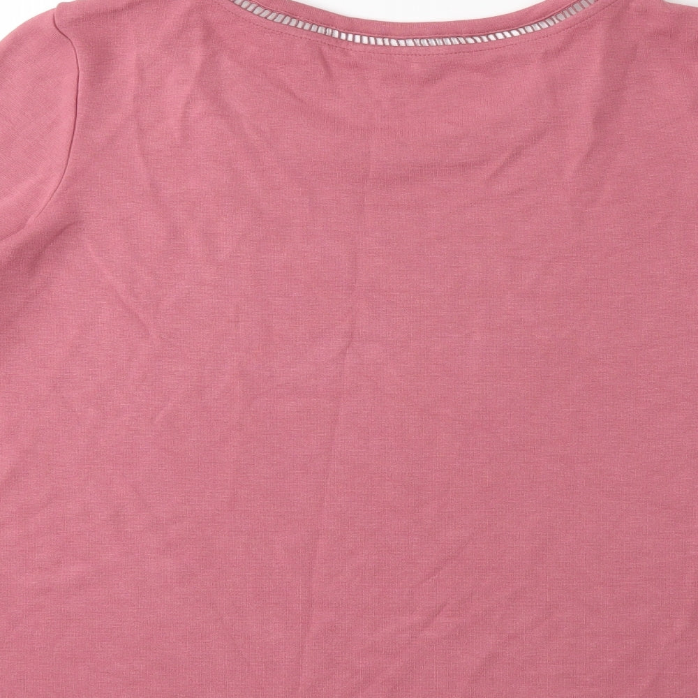 TU Womens Pink Pullover Sweatshirt Size 14
