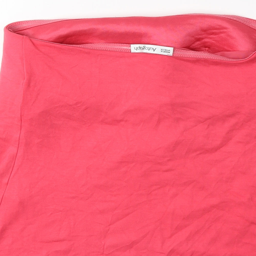 Marks and Spencer Womens Pink Basic Tank Size 12