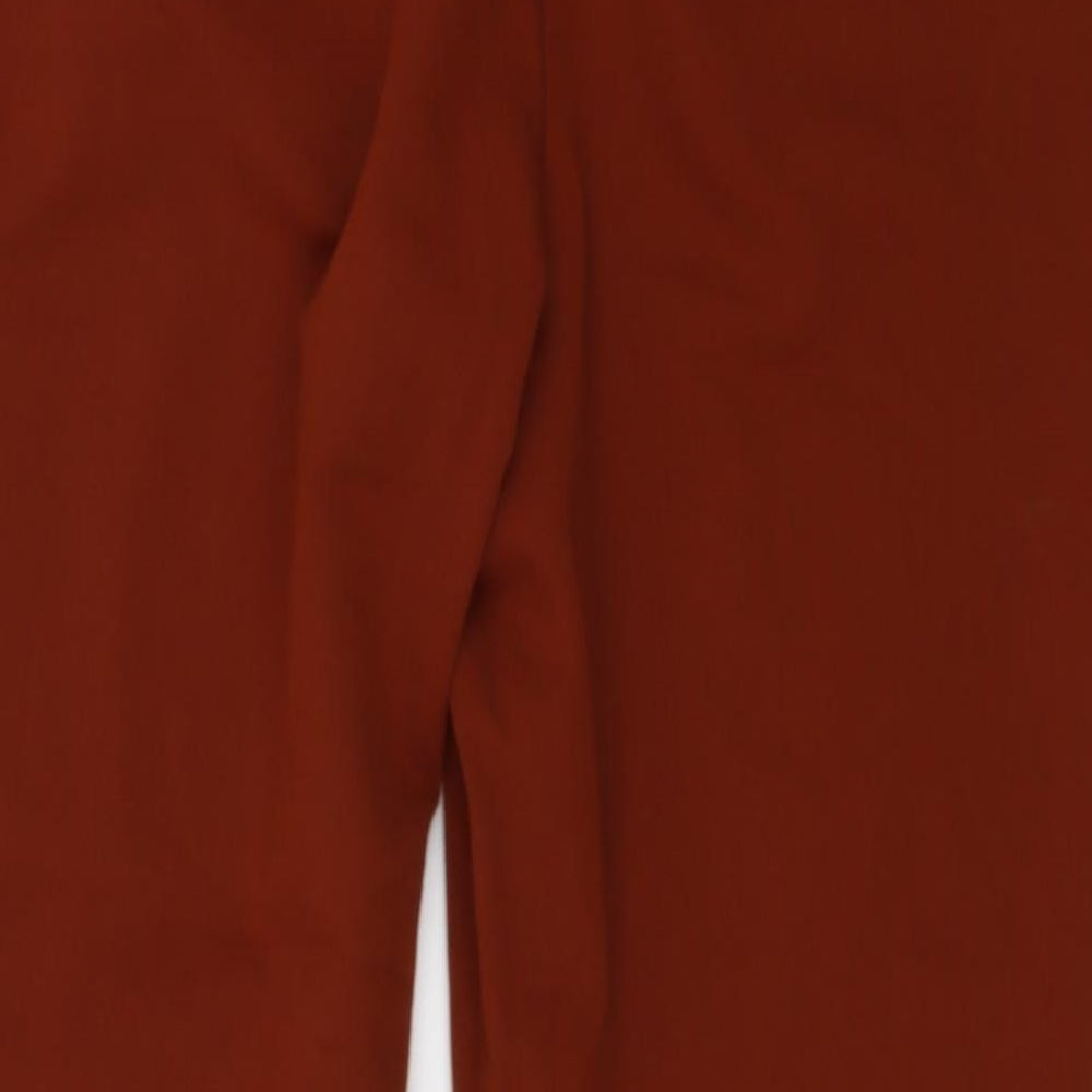 F&F Womens Brown Dress Pants Trousers Size 10 L25 in