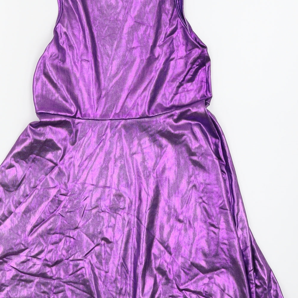 Ruikajia Girls Purple Skater Dress Size 7 Years