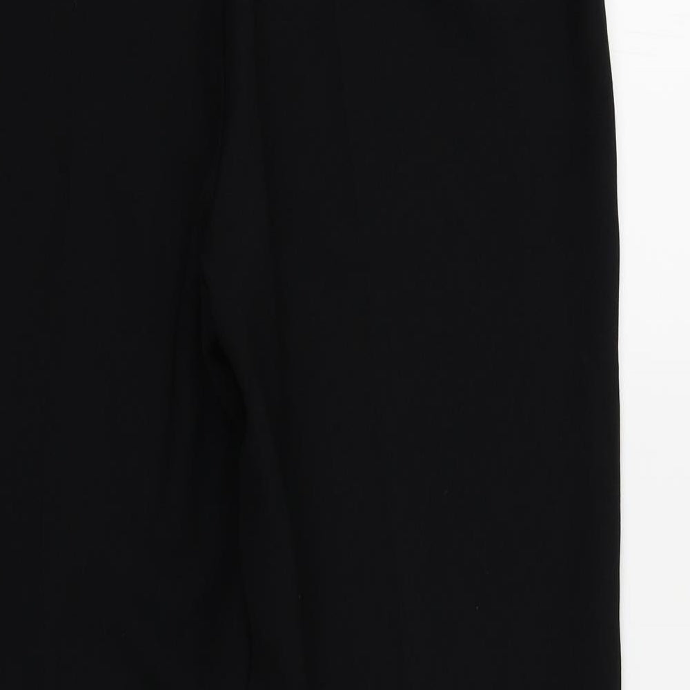 BHS Womens Black Trousers Size 12 L26 in