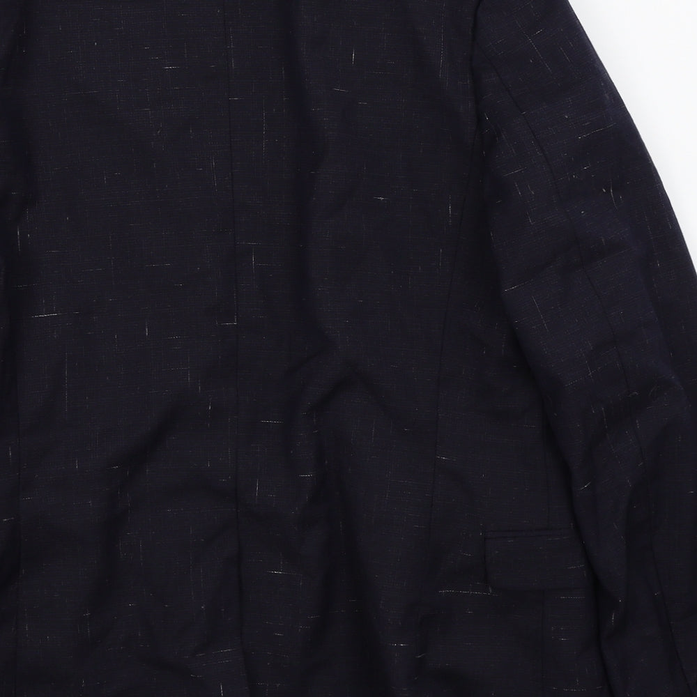 H&M Mens Blue Jacket Suit Jacket Size 38
