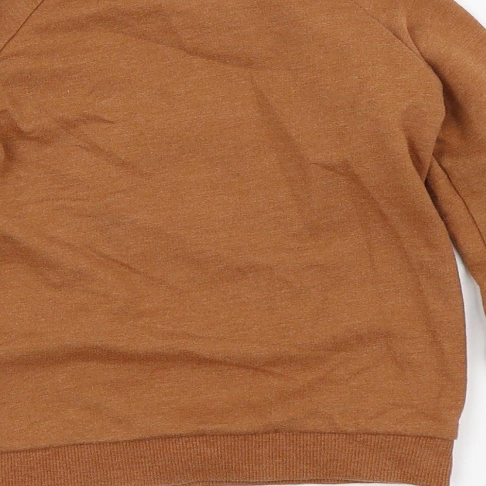 Asda George Boys Brown Pullover Jumper Size 12-18 Months
