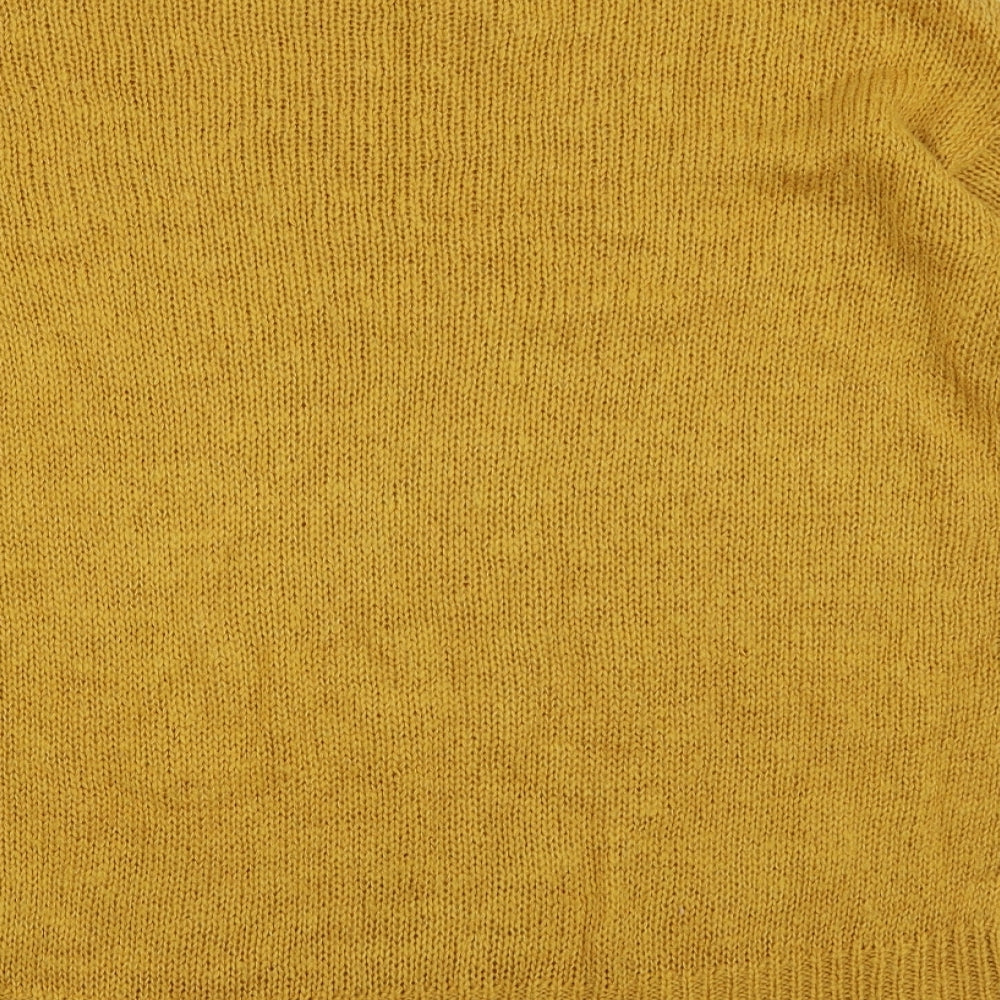 New Look Womens Yellow Pullover Jumper Size M