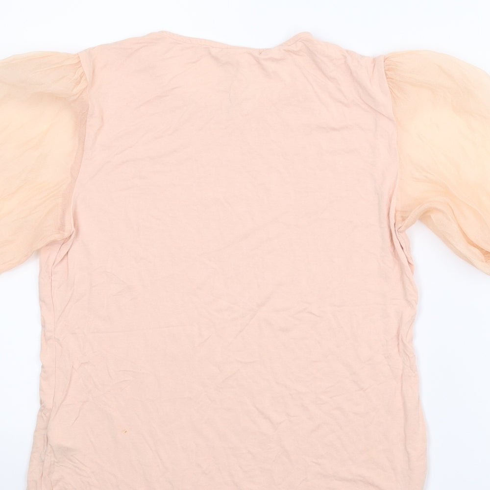 H&M Womens Pink Basic Blouse Size M