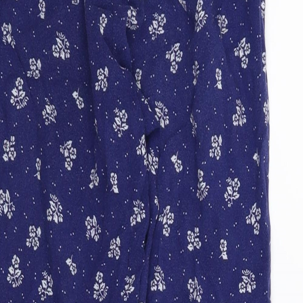 H&M Girls Blue Floral Capri Pyjama Pants Size 9 Years