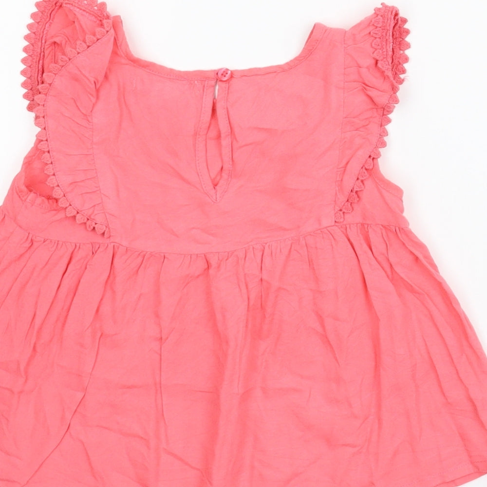Primark Girls Pink Basic Blouse Size 5-6 Years