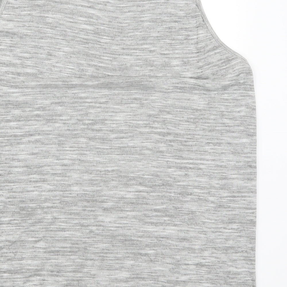 Preworn Womens Grey Basic Tank Size L - Rose