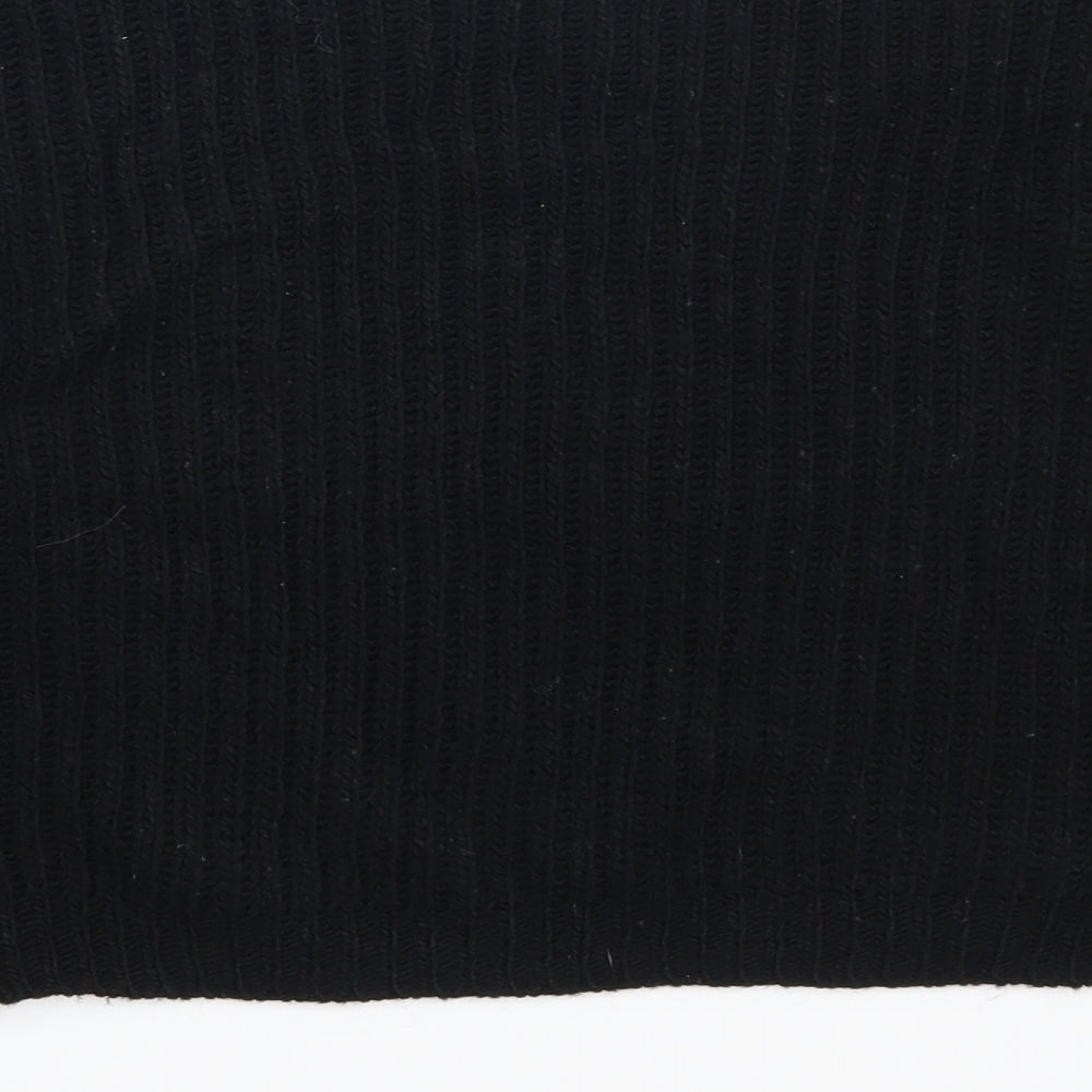 Boohoo Womens Black Pullover Jumper Size S