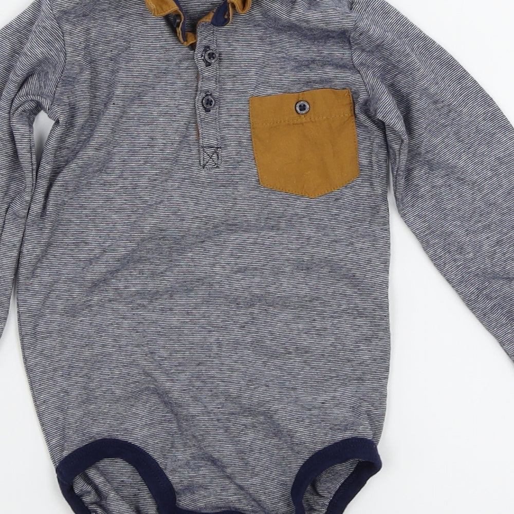H&M Boys Grey Babygrow One-Piece Size 12 Months